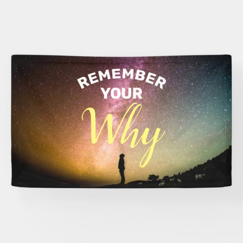 Remember Your Why Motivational Banner