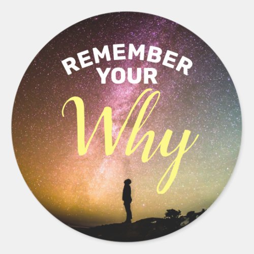 Remember Your Why Motivational Sticker