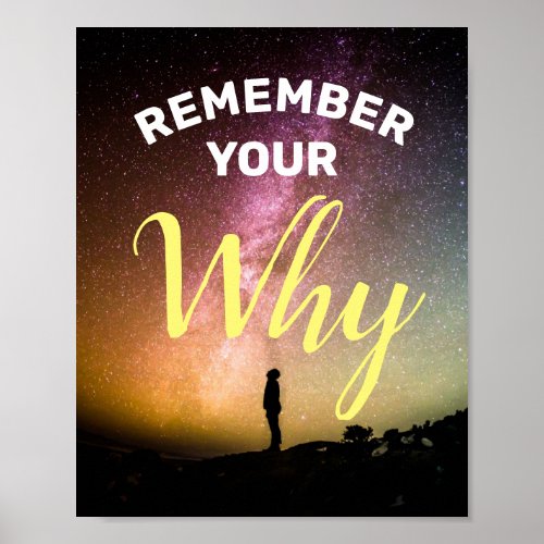 Remember Your Why Poster