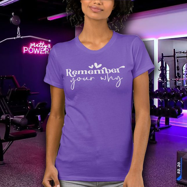 Remember Your Why Women's Exercise T-Shirt (Creator Uploaded)