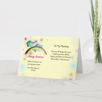 Rememberance Card For Baby Girl Or Child by Cards_by_Cathy at Zazzle
