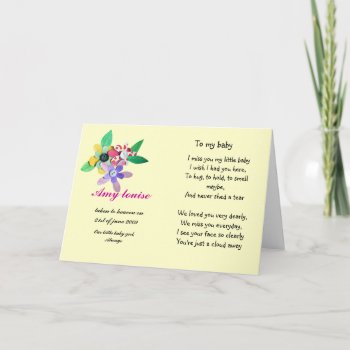 Rememberance Card For Baby Or Child by Cards_by_Cathy at Zazzle