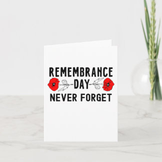 Rememberance Day, November 14 Card