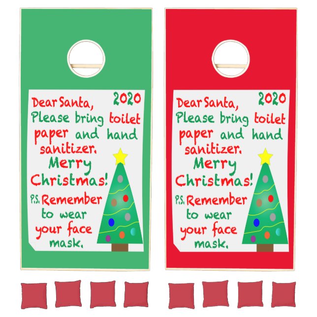 Remembering 2020 Christmas Cornhole Set (Set)