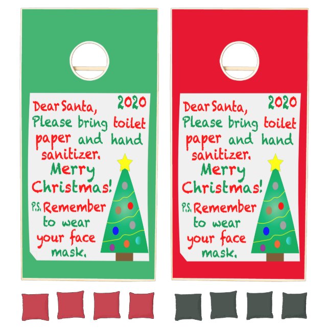 Remembering 2020 Christmas Cornhole Set (Set)