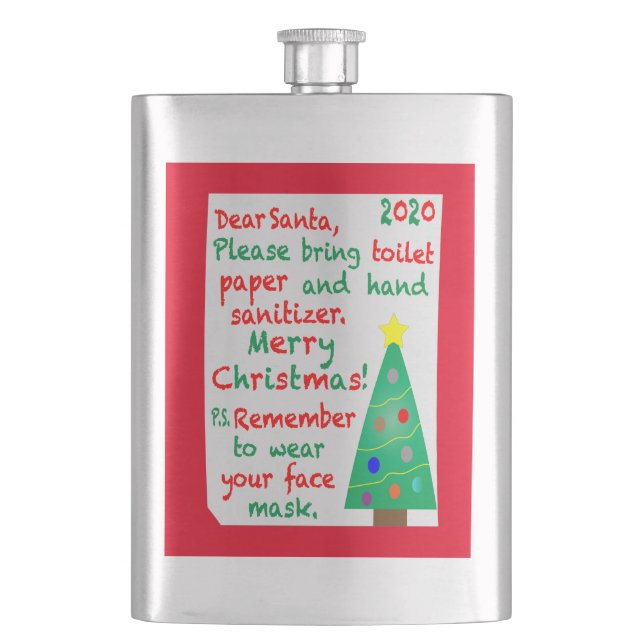Remembering 2020 Christmas Flask (Front)