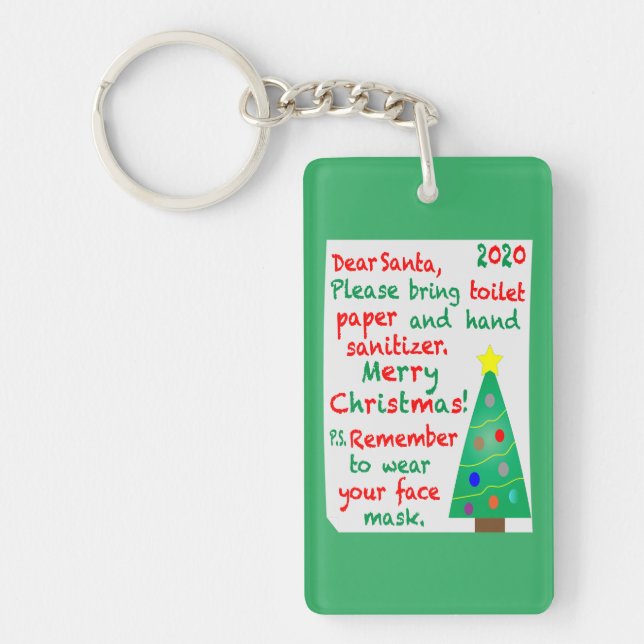 Remembering 2020 Christmas Keychain (Front)