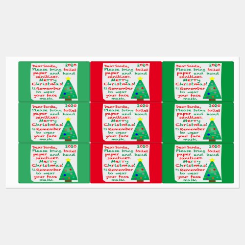 Remembering 2020 Christmas Labels