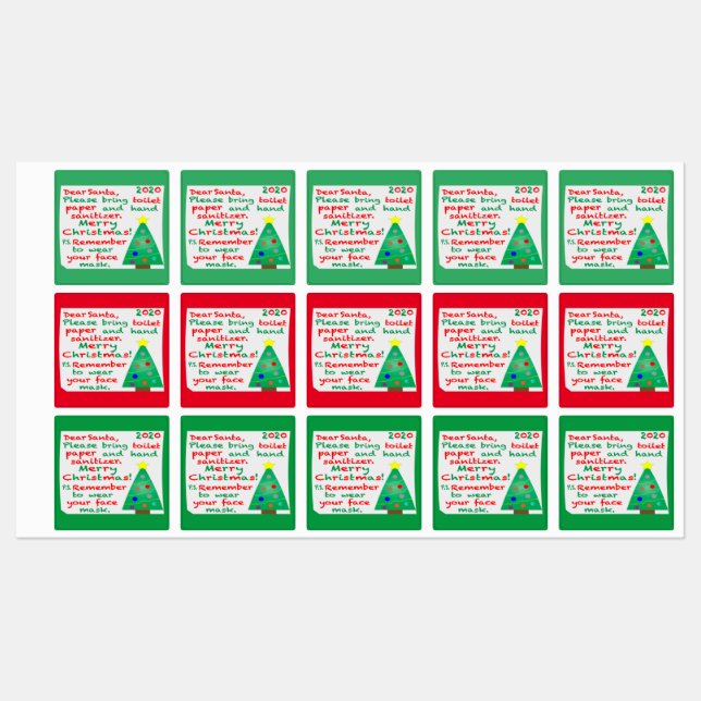 Remembering 2020 Christmas Labels (Sheet)