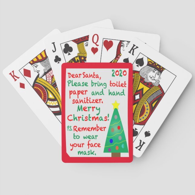 Remembering 2020 Christmas Poker Cards (Back)