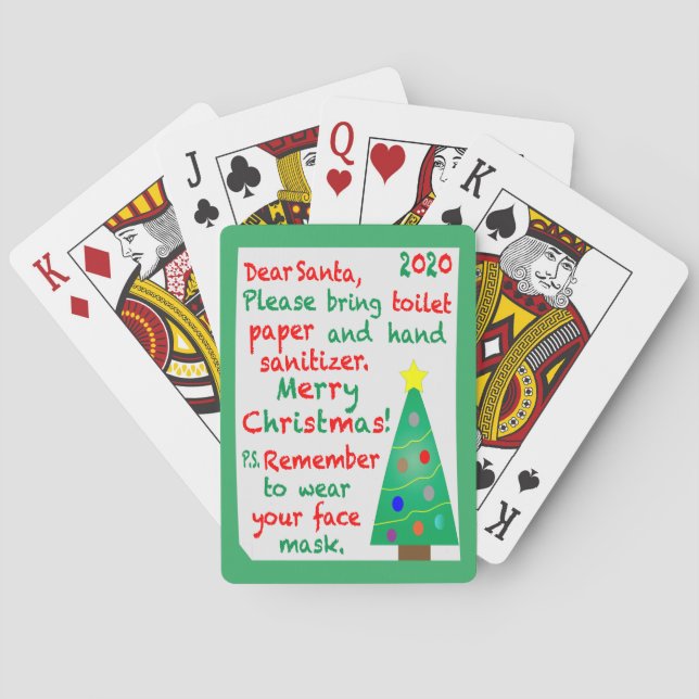 Remembering 2020 Christmas Poker Cards (Back)