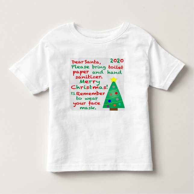 Remembering 2020 Christmas Toddler T-shirt (Front)