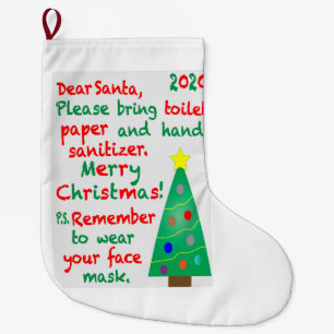 Remembering 2020 large christmas stocking