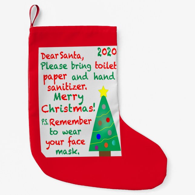 Remembering 2020 small christmas stocking (Front)