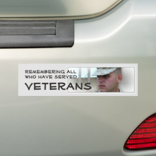 Remembering All Who Have Served Vet Bumper Sticker
