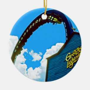 Remembering Astro World Amusement Park Ceramic Ornament
