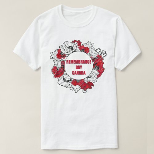 Remembering In Canada Remembrance Day T_Shirt