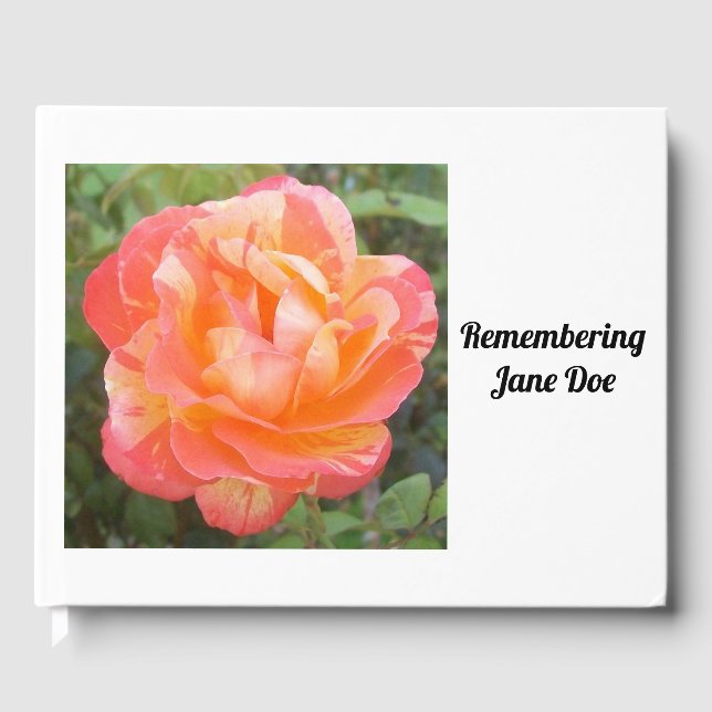 Remembering Memorial Service Funeral Guest Book (Front)