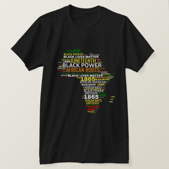 Remembering My Ancestors Juneteenth T-Shirt (Design Front)