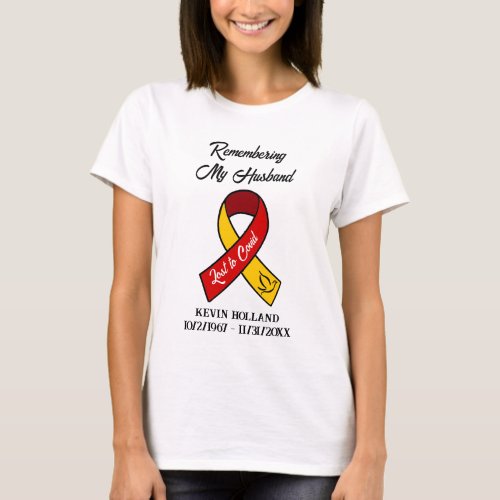 Remembering My Husband  Lost to Covid Memorial T_Shirt