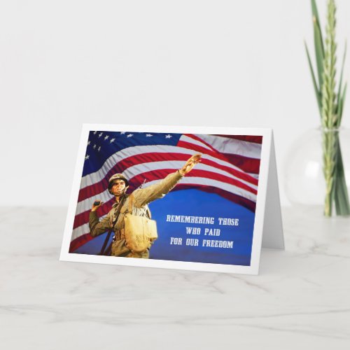 Remembering Our Heroes Memorial Day  Card