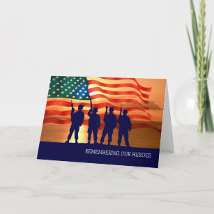 Remembering Our Heroes Military Card