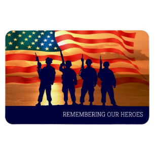 Remembering Our Heroes. Military Magnet
