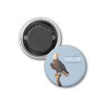 Remembering Ozzie Circle Magnet at Zazzle