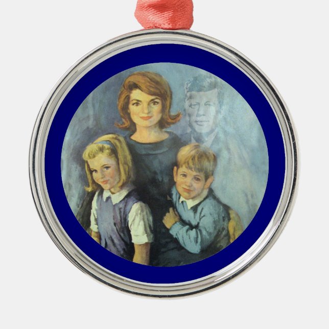 Remembering the Kennedy Family Metal Ornament (Front)