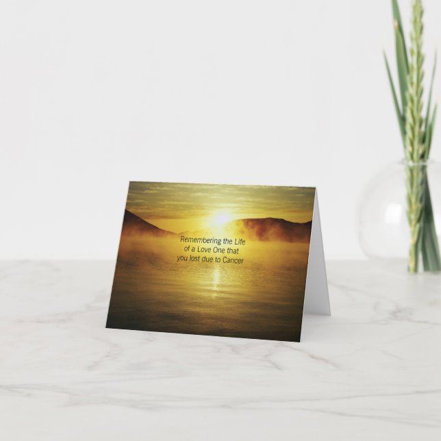 Remembering the Life of a Love One that you lost Card (Front)