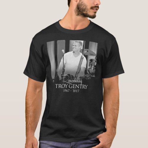 Remembering Troy Gentry Amp Montgomery Premium  T_Shirt