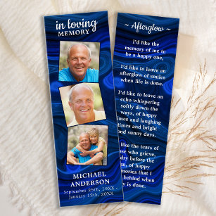 Blank Funeral Bookmark Template