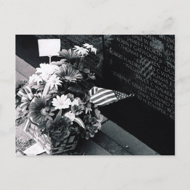 Remembrance At Vietnam Memorial Postcard (Front)