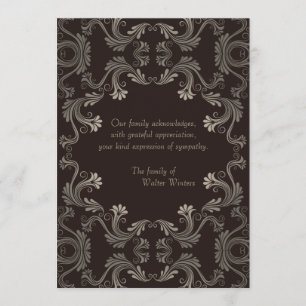 Remembrance Bereavement Thank You Notes