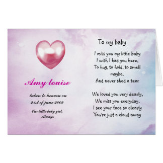 Loss Of A Child Cards, Loss Of A Child Card Templates, Postage ...