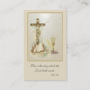 Remembrance Catholic Sacrament of Initiation Business Card