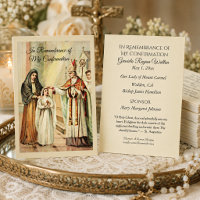 Remembrance Confirm Confirmation Girl Holy Card --