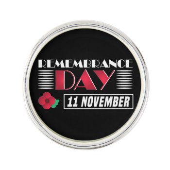 Remembrance Day Lapel Pin by ZazzleHolidays at Zazzle