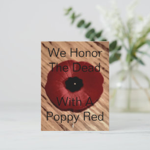 Remembrance Day Poppy Postcard