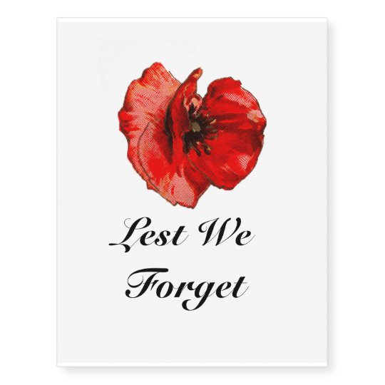 Remembrance day TATTOO | Zazzle.com