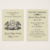 Remembrance Holy Card Chalice First Holy Communion (Front & Back)