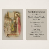 Remembrance Holy Card Child First Holy Communion (Front & Back)