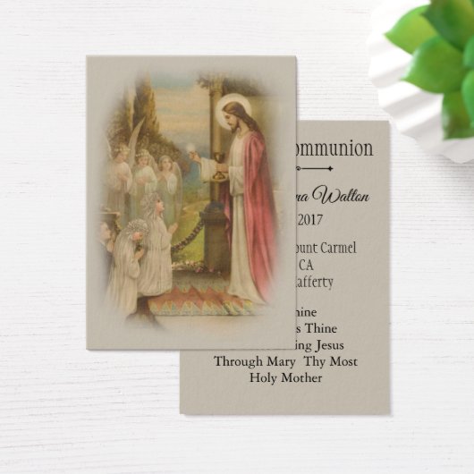Remembrance Holy Card Child First Holy Communion (Desk)