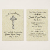 Remembrance Holy Card Child First Holy Communion (Front & Back)