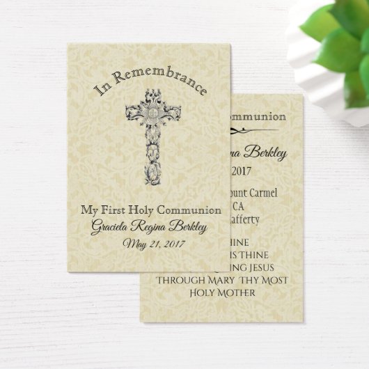 Remembrance Holy Card Child First Holy Communion (Desk)
