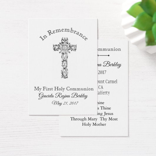Remembrance Holy Card Child First Holy Communion (Desk)
