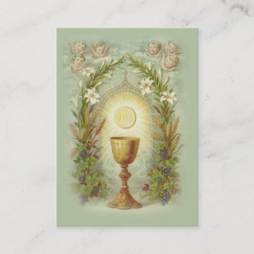 Remembrance Holy Card for First Holy Communion