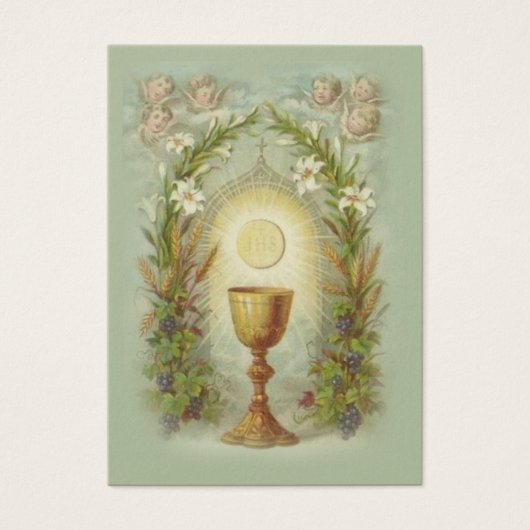 Remembrance Holy Card for First Holy Communion (Front)