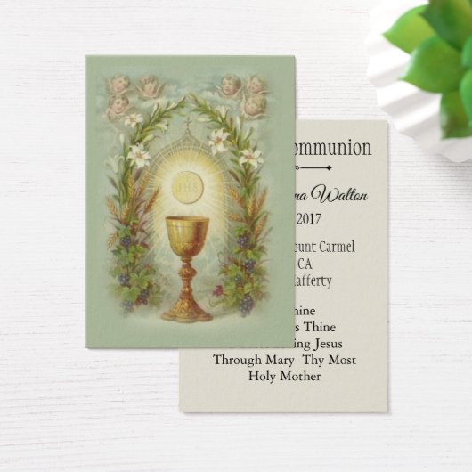 Remembrance Holy Card for First Holy Communion (Desk)