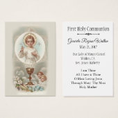 Remembrance Holy Card Jesus First Holy Communion (Front & Back)